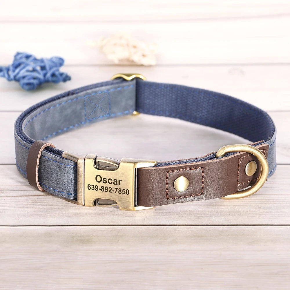 The Signature Collar – Personalised Leather Dog Collar