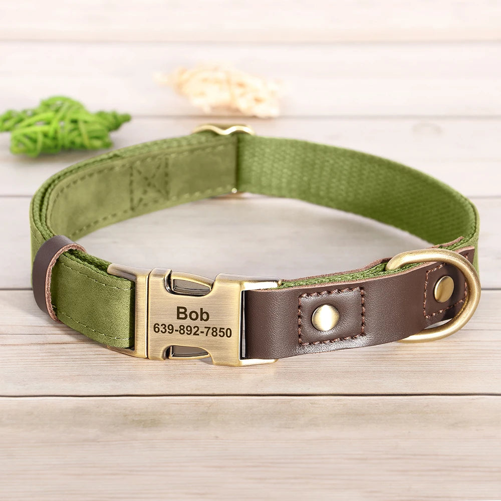 The Signature Collar – Personalised Leather Dog Collar