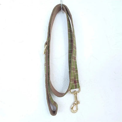 Plaid Personalised Dog Collar with Custom Name Tag | Dear Tammy