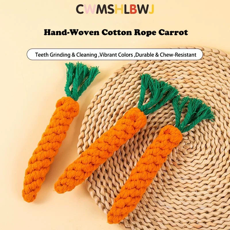The Carrot Crunch Toy – Rope Dental Dog Toy | Dear Tammy
