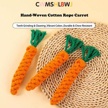 The Carrot Crunch Toy – Rope Dental Dog Toy | Dear Tammy