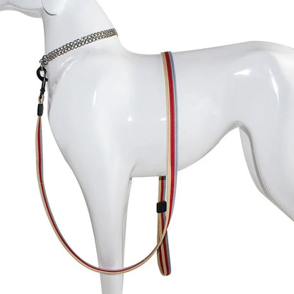 The Stripe Walk Leash – Canvas Dog Lead | Dear Tammy