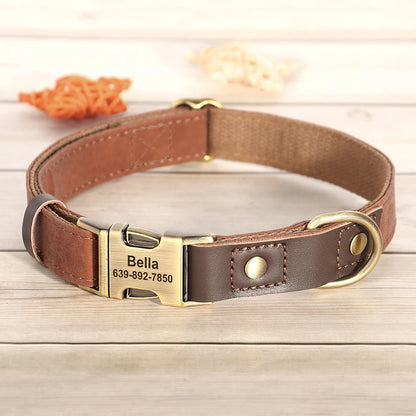 The Signature Collar – Personalised Leather Dog Collar