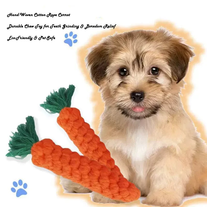 The Carrot Crunch Toy – Rope Dental Dog Toy | Dear Tammy
