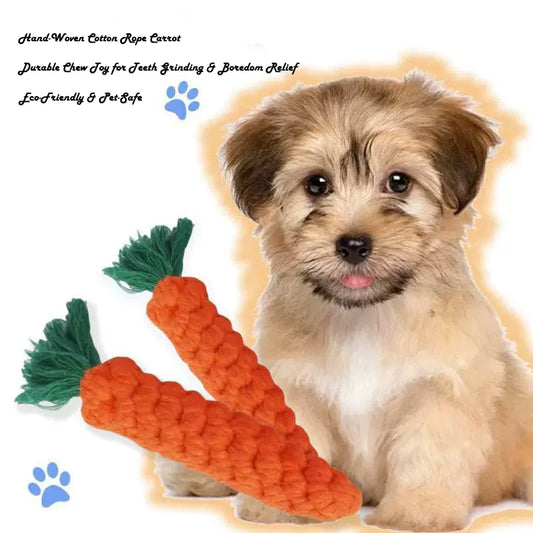 The Carrot Crunch Toy – Rope Dental Dog Toy | Dear Tammy