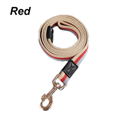 The Stripe Walk Leash – Canvas Dog Lead | Dear Tammy