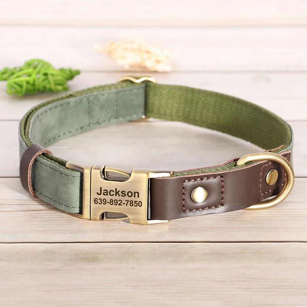 The Signature Collar – Personalised Leather Dog Collar