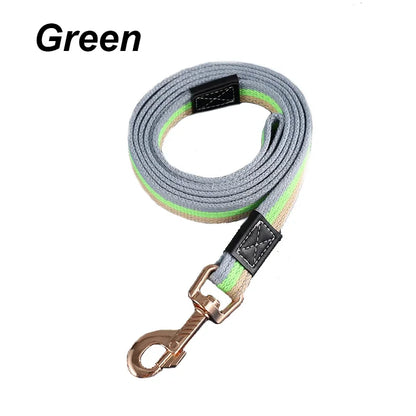The Stripe Walk Leash – Canvas Dog Lead | Dear Tammy