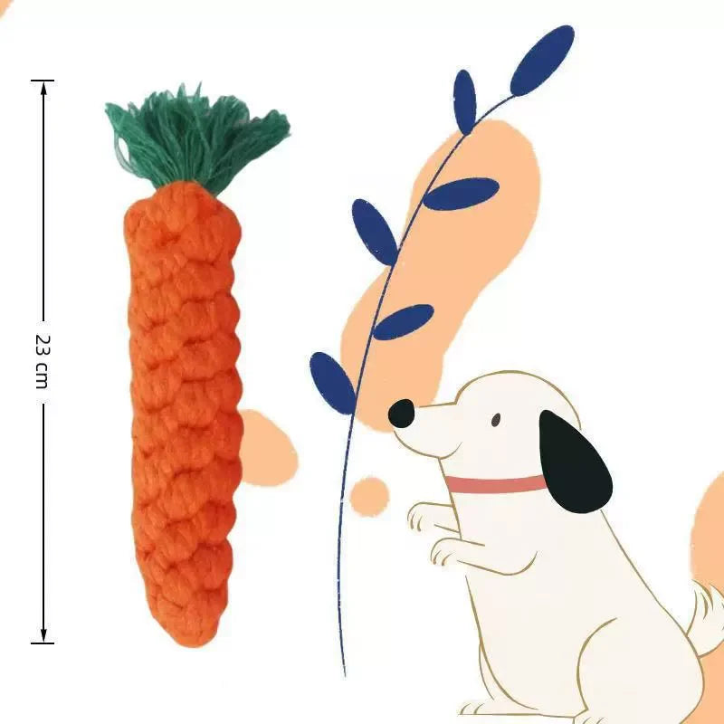 The Carrot Crunch Toy – Rope Dental Dog Toy | Dear Tammy