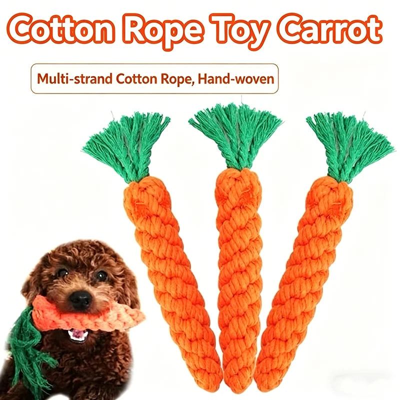 The Carrot Crunch Toy – Rope Dental Dog Toy | Dear Tammy