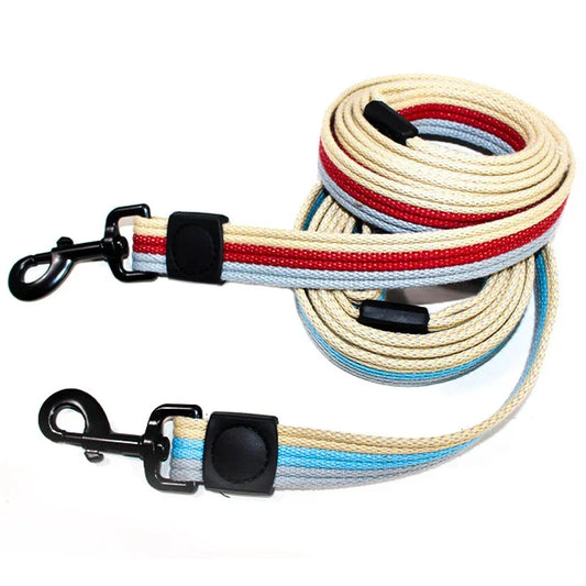 The Stripe Walk Leash – Canvas Dog Lead | Dear Tammy
